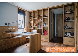 420平中式別墅書(shū)房裝修效